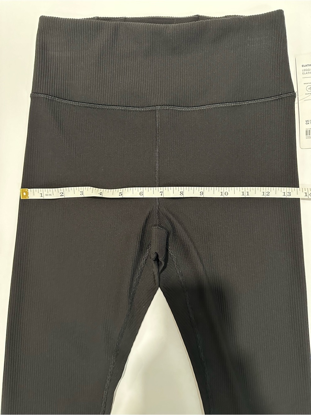 Athleta Elation Rib Tight Leggings Black XS NWT High Rise - Picture 10 of 14